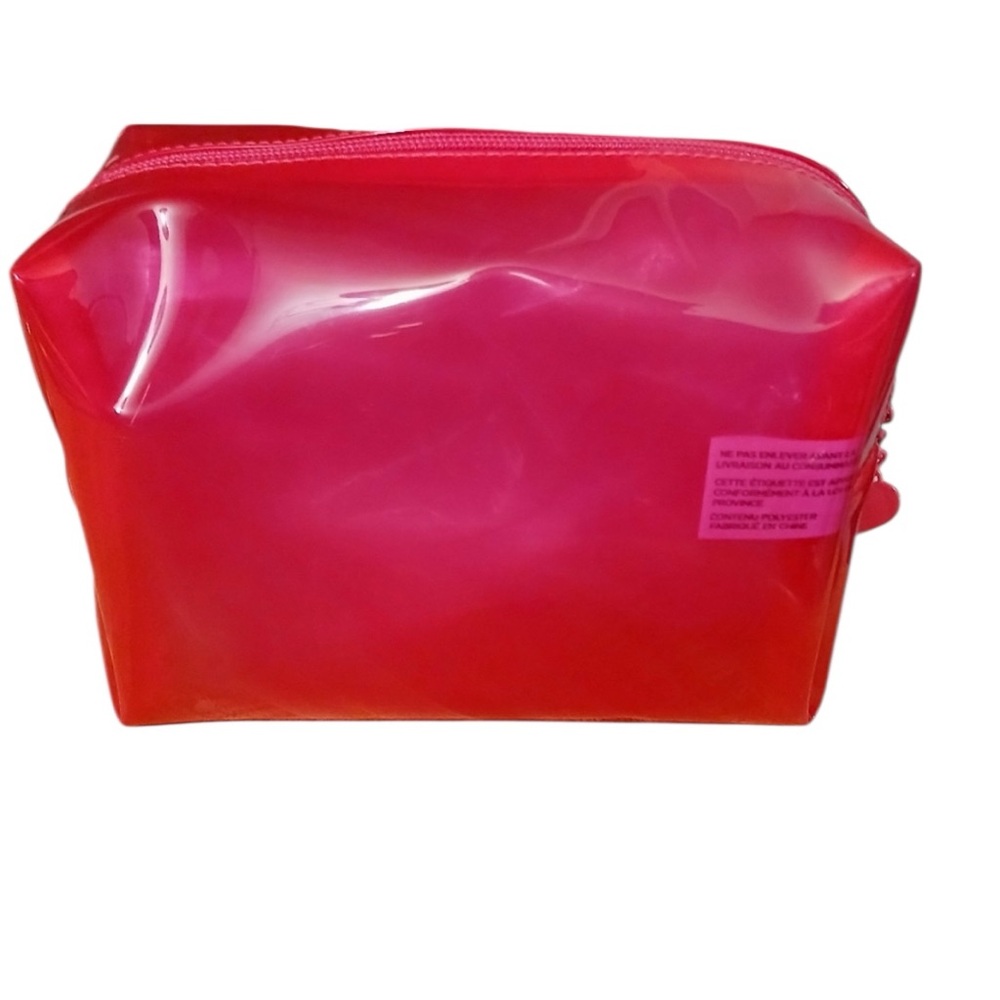 Juicy Couture NWT Pink Barbie Jelly Cosmetic Case great for makeup, &toiletries - Picture 2 of 5